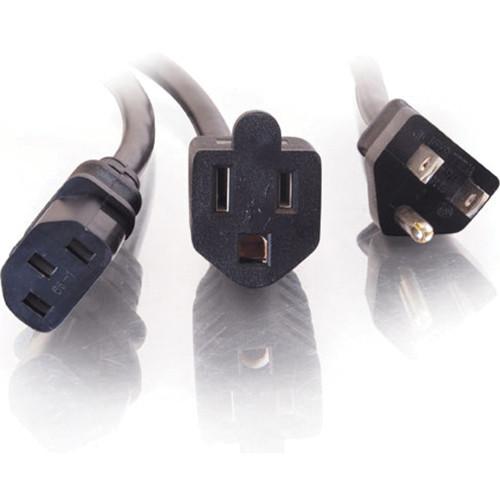 C2G 16 AWG 1-to-2 Power Cord Splitter to Power and Extension