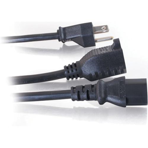 C2G 16 AWG 1-to-2 Power Cord Splitter to Power and Extension