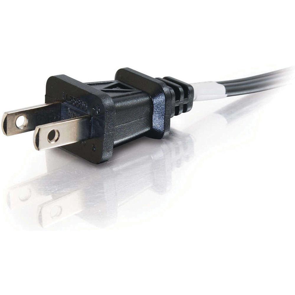 C2G 18 AWG 2-Slot Non-Polarized Power Cord