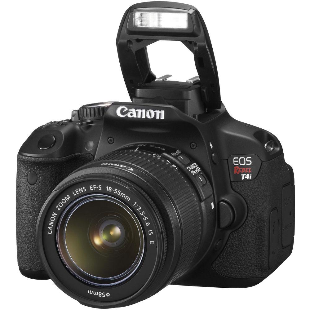 Canon EOS Rebel T4i Digital Camera with EF-S 18-55mm f 3.5-5.6 IS II Lens - Refurbished