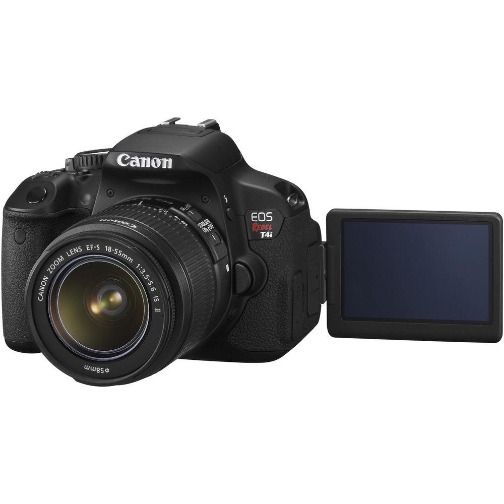 Canon EOS Rebel T4i Digital Camera with EF-S 18-55mm f 3.5-5.6 IS II Lens - Refurbished