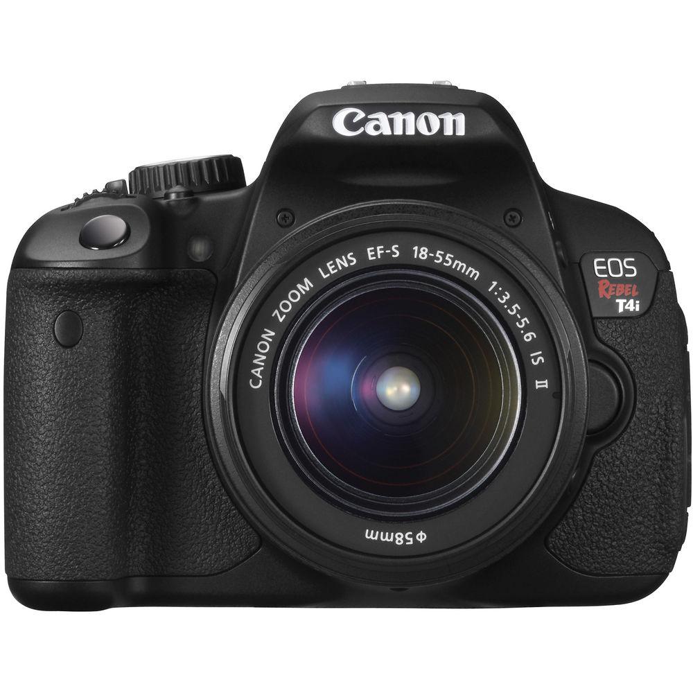 Canon EOS Rebel T4i Digital Camera with EF-S 18-55mm f 3.5-5.6 IS II Lens - Refurbished