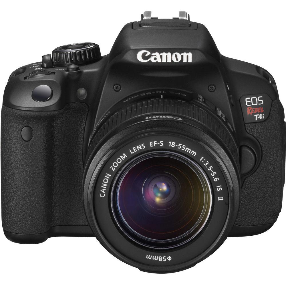 Canon EOS Rebel T4i Digital Camera with EF-S 18-55mm f 3.5-5.6 IS II Lens - Refurbished
