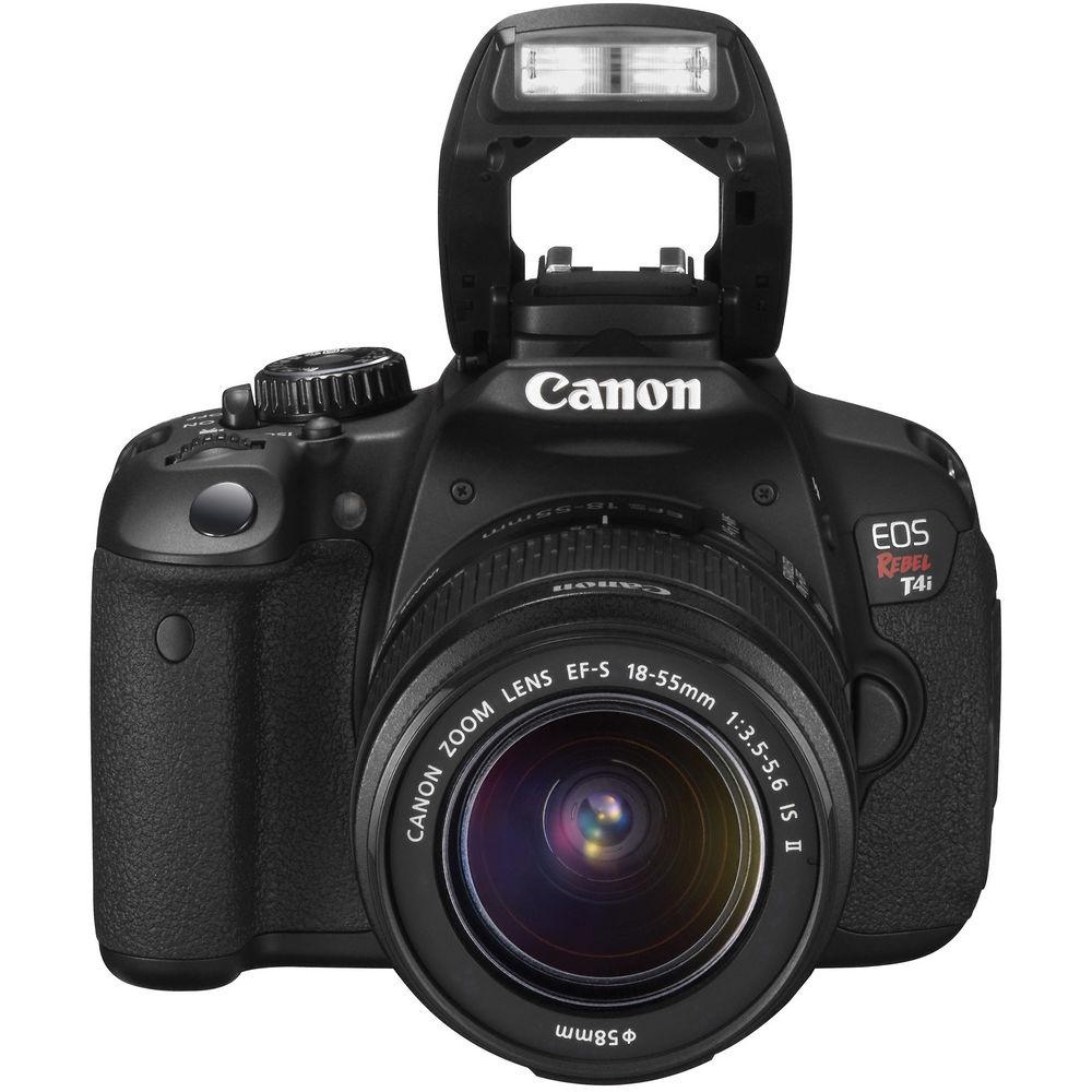 Canon EOS Rebel T4i Digital Camera with EF-S 18-55mm f 3.5-5.6 IS II Lens - Refurbished