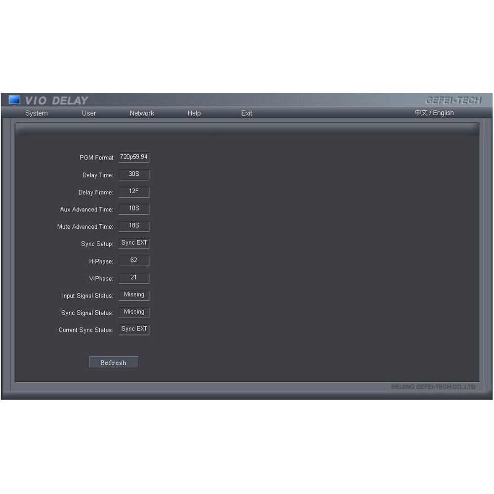 Gra-Vue SD-SDI Delay, SDI Maximum Delay 600S