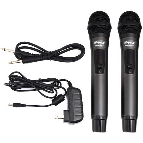 Pyle Pro 2.4 GHz Rackmount Dual Wireless Handheld Microphone System