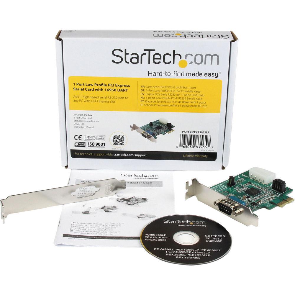 StarTech 1-Port Low-Profile Native PCI Express Serial Card