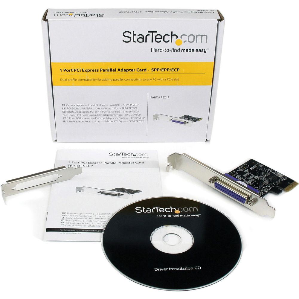 StarTech 1-Port PCI Express Dual Profile Parallel Adapter Card
