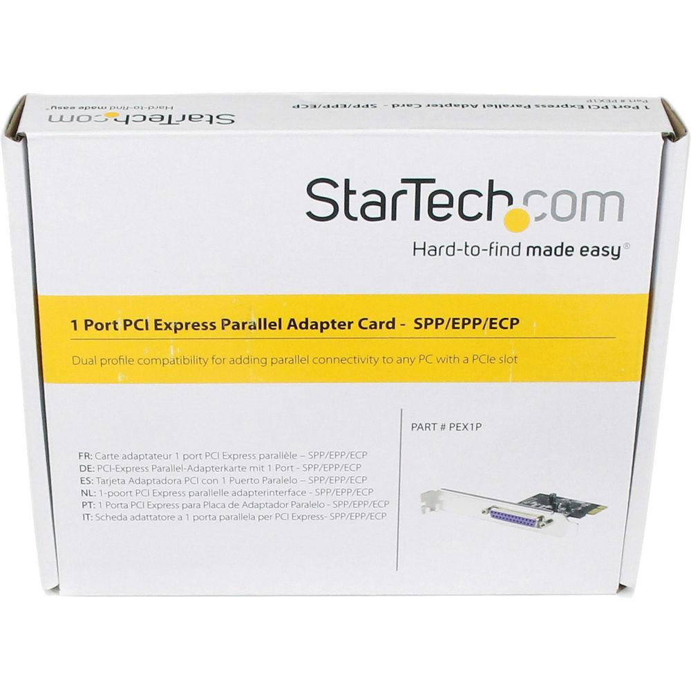 StarTech 1-Port PCI Express Dual Profile Parallel Adapter Card