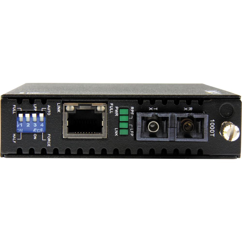 StarTech ET91000SM402 1000 Mb s Gigabit Ethernet Fiber Media Converter