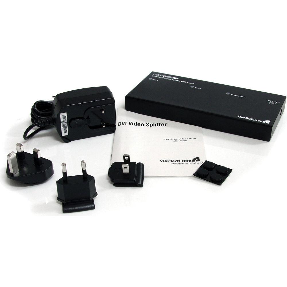 StarTech ST122DVIA 2 Port DVI Video Splitter with Audio
