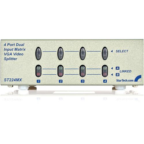 StarTech ST224MX 2 x 4 High Resolution Matrix VGA Video Switch