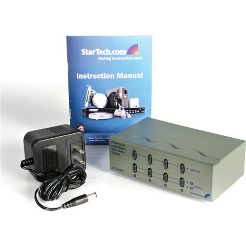 StarTech ST224MX 2 x 4 High Resolution Matrix VGA Video Switch