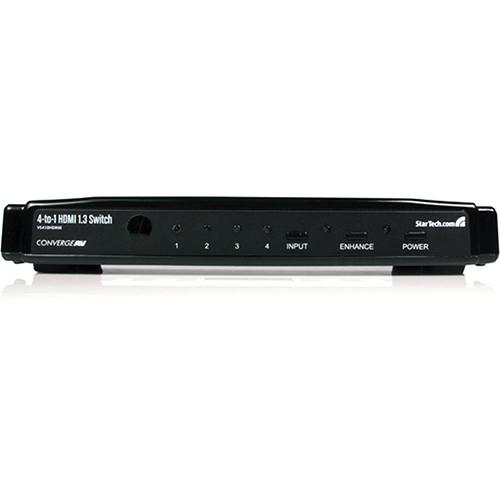 StarTech VS410HDMIE 4 to 1 HDMI Video Switch with Remote Control