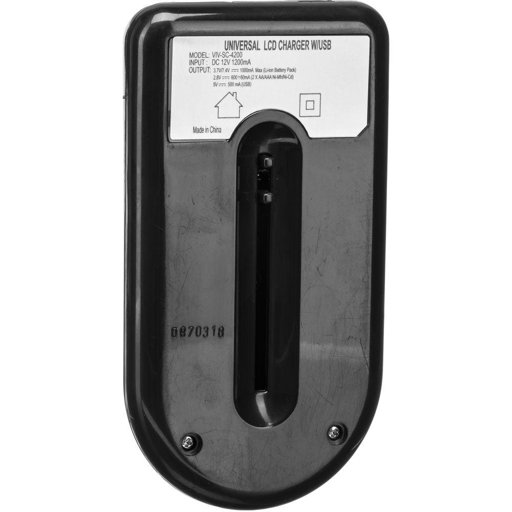 Vivitar Universal AC DC Battery & USB Charger