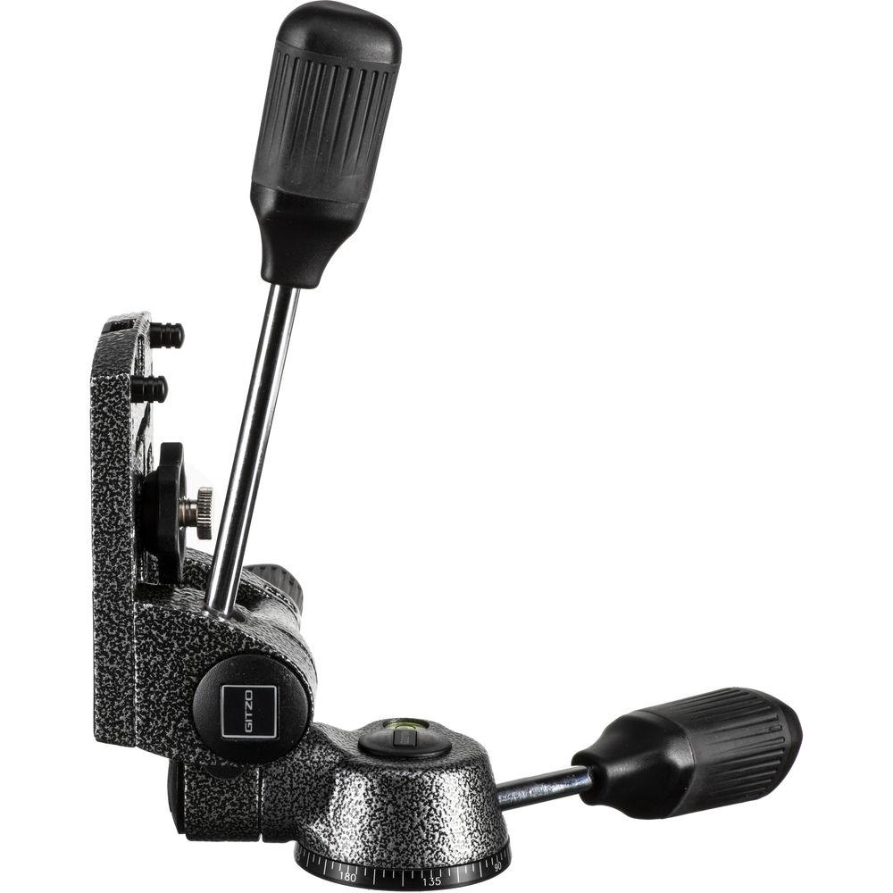 Gitzo G2270M Rationnelle Magnesium 3-Way Pan Tilt Head - Supports 12.2 lb