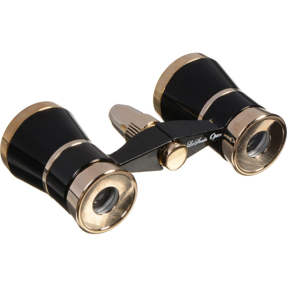 LaScala Optics 3x25 Othello Opera Glasses with Red Flashlight