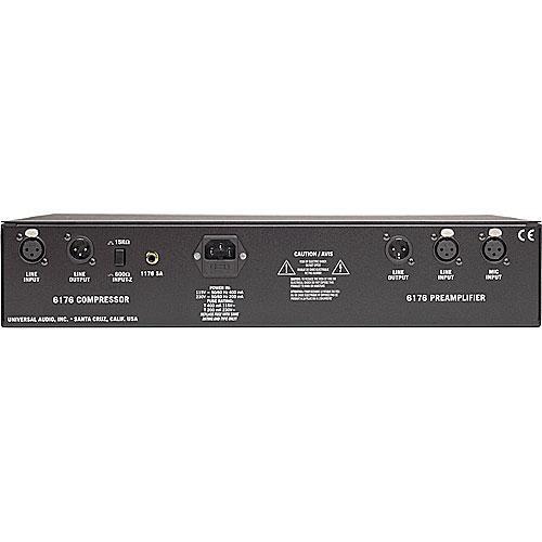Universal Audio 6176 Channel Strip with 610B Vacuum Tube Microphone Preamp and 1176LN Compressor