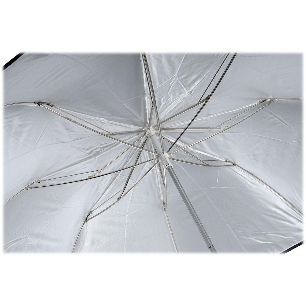 Westcott 60" White Satin Umbrella with Removable Black Cover