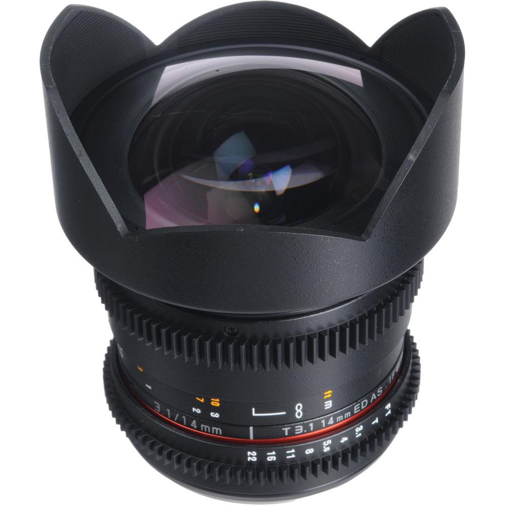 Bower 14mm T3.1 Super Wide-Angle Cine Lens For Olympus 4 3 Mount Cameras