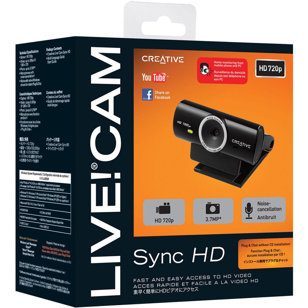 Creative Labs Live! Cam Sync HD Webcam, Creative, Labs, Live!, Cam, Sync, HD, Webcam