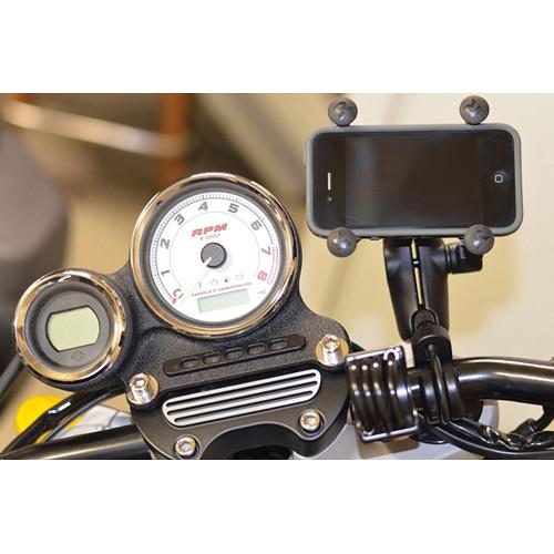 RAM MOUNTS Handlebar Rail Mount with Universal X-Grip Cell Phone Holder