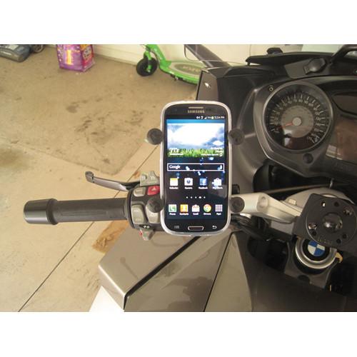 RAM MOUNTS Handlebar Rail Mount with Universal X-Grip Cell Phone Holder