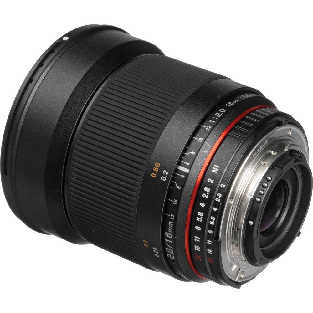 Samyang 16mm f 2.0 ED AS UMC CS Lens for Nikon