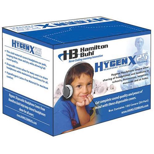HamiltonBuhl HYGENXWR25 HygenX Master Carton Sanitary Headphone Covers for On-Ear Headsets