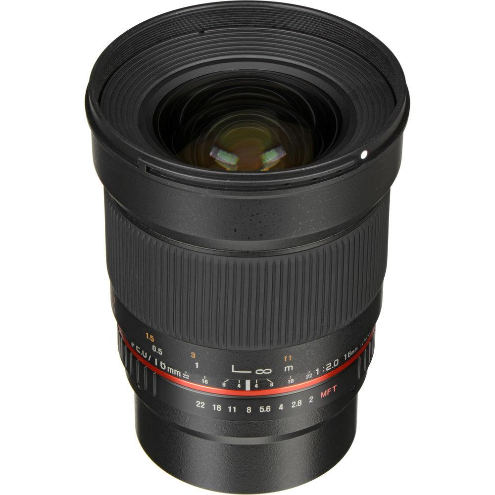 Rokinon 16mm f 2.0 ED AS UMC CS Lens for Micro Four Thirds Mount