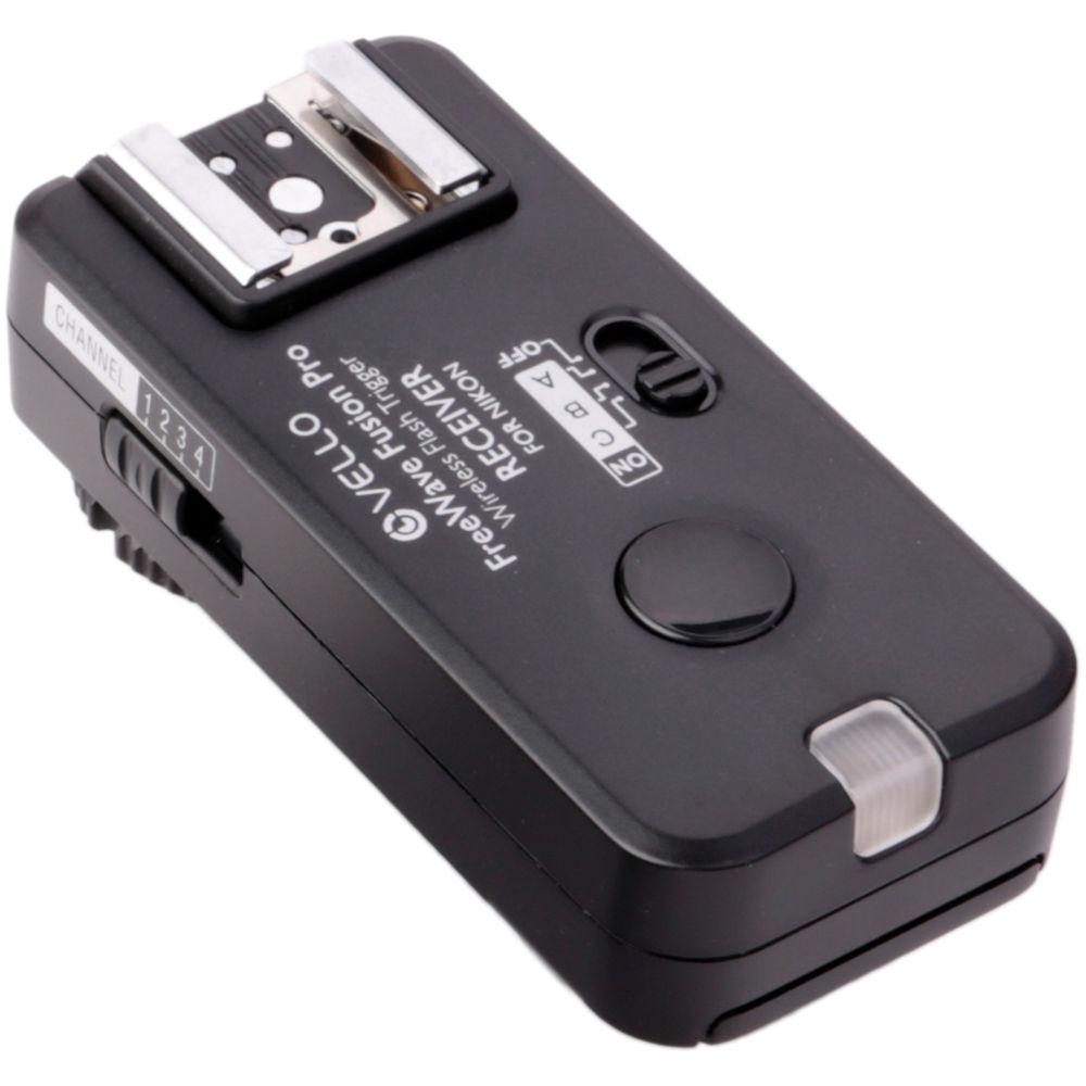 Vello FreeWave Fusion Pro Wireless Flash Receiver Remote Control for Nikon DSLRs
