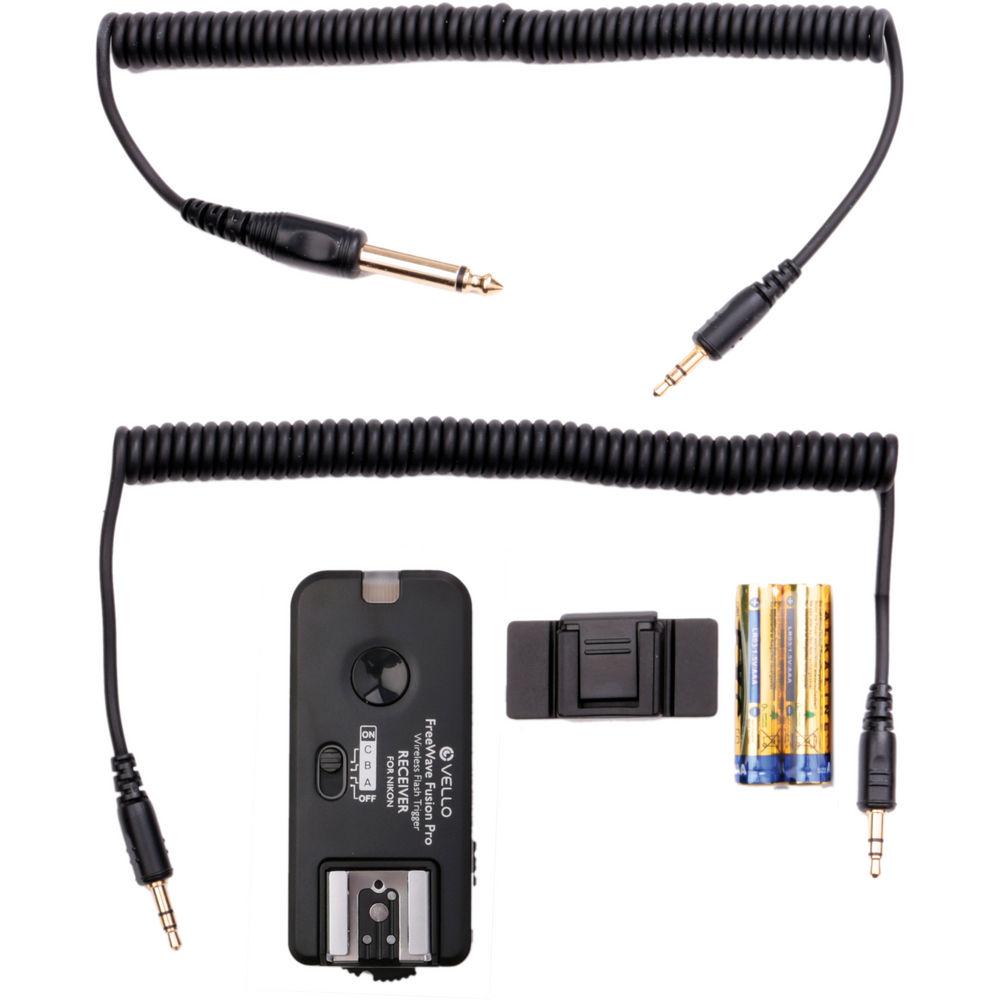 Vello FreeWave Fusion Pro Wireless Flash Receiver Remote Control for Nikon DSLRs