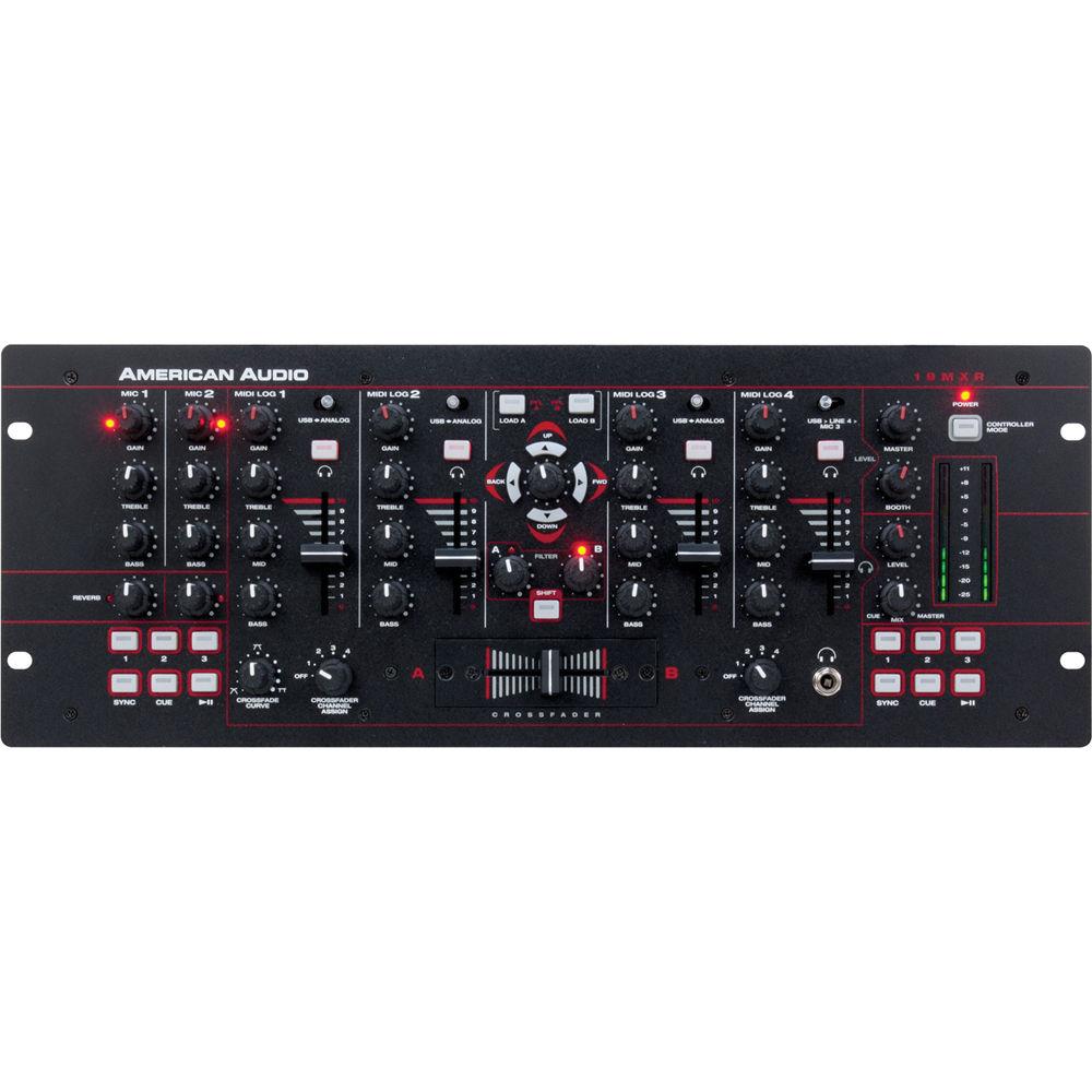 American Audio 19" MXR 4-Channel MIDILOG Analog MIDI Mixer