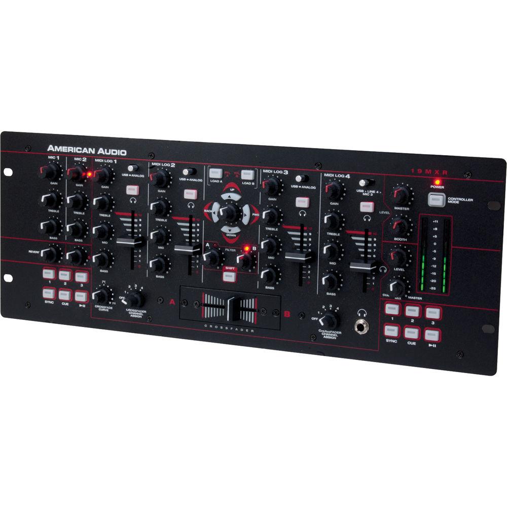 American Audio 19" MXR 4-Channel MIDILOG Analog MIDI Mixer