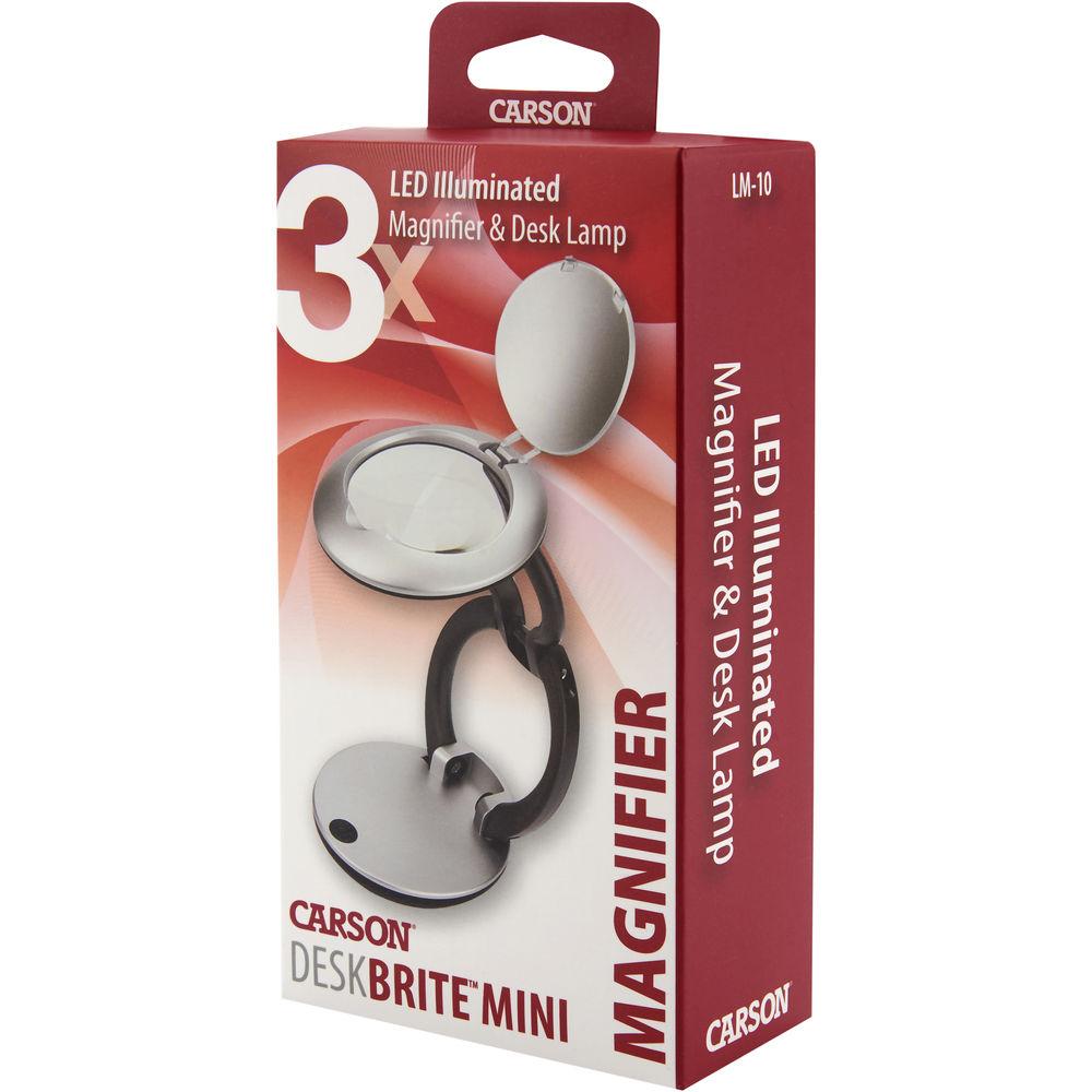 Carson DeskBrite Mini 3x LED Magnifier & Desk Lamp
