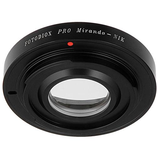 FotodioX Pro Lens Mount Adapter for Miranda Lens to Nikon F Mount Camera