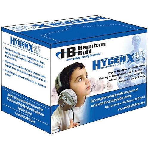 HamiltonBuhl HYGENX45 HygenX Sanitary Headphone Covers for Over-Ear Headsets