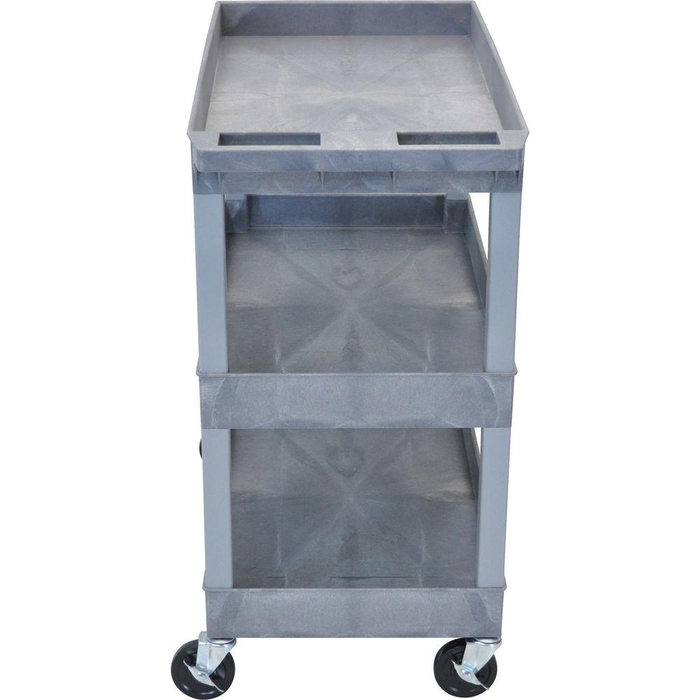 Luxor 32 x 18" Three-Shelf Utility Cart