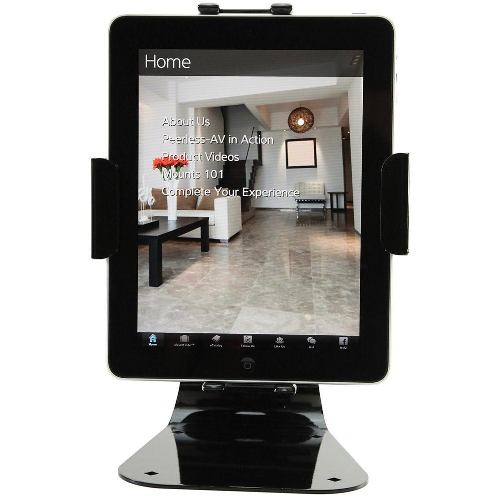 Peerless-AV PTM400S-W Universal Desktop Tablet Mount with Security Hardware