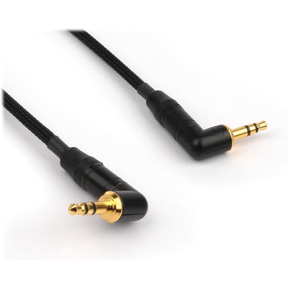 Remote Audio Stereo Jumper Cable 3.5mm Right Angle TRS plug to 3.5mm Right Angle TRS Plug