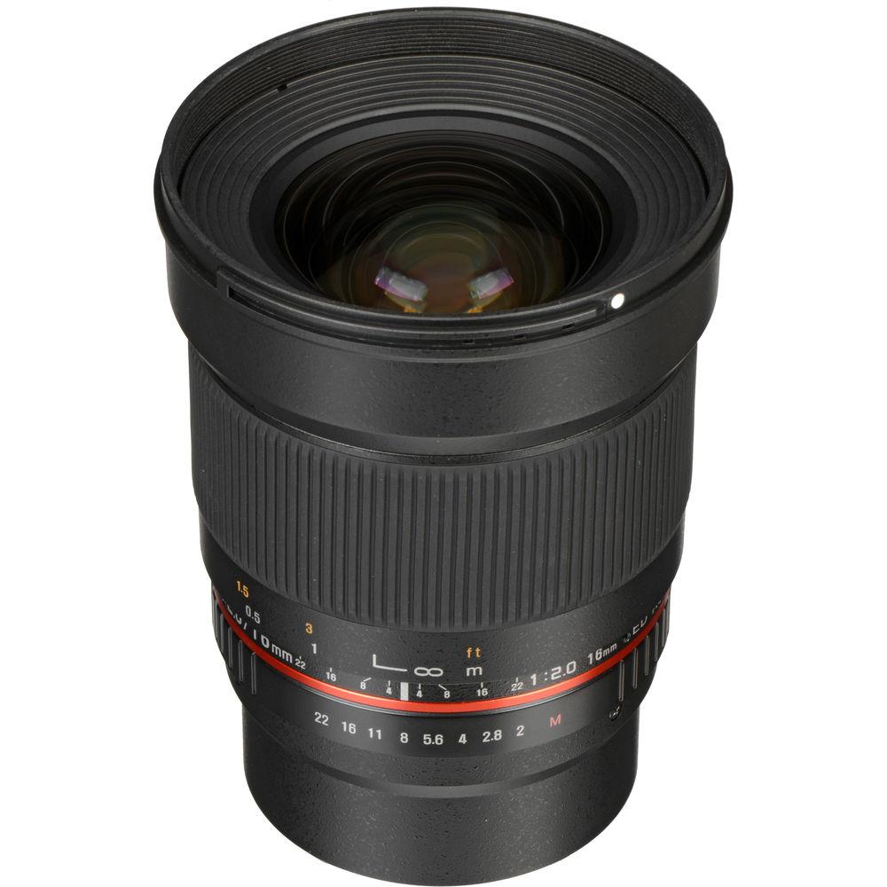 Rokinon 16mm f 2.0 ED AS UMC CS Lens for Canon EF-M Mount