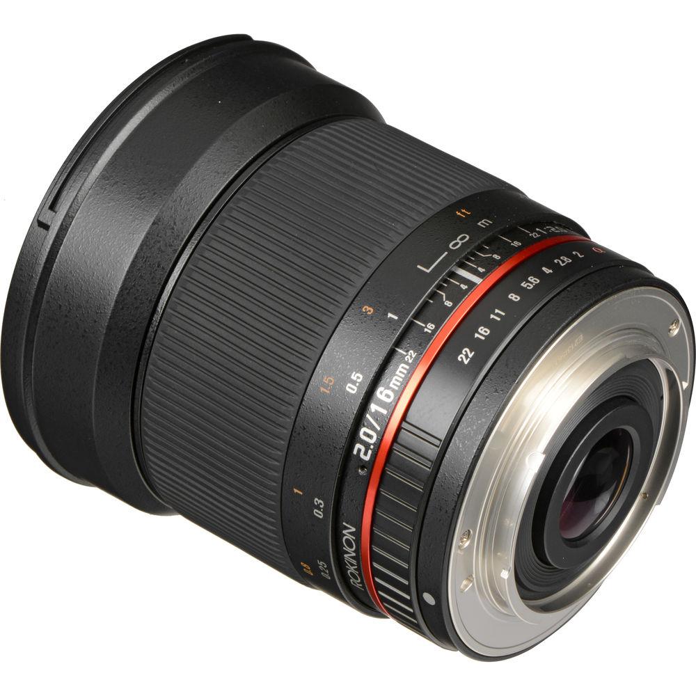Rokinon 16mm f 2.0 ED AS UMC CS Lens for Sony Alpha APS-C Mount