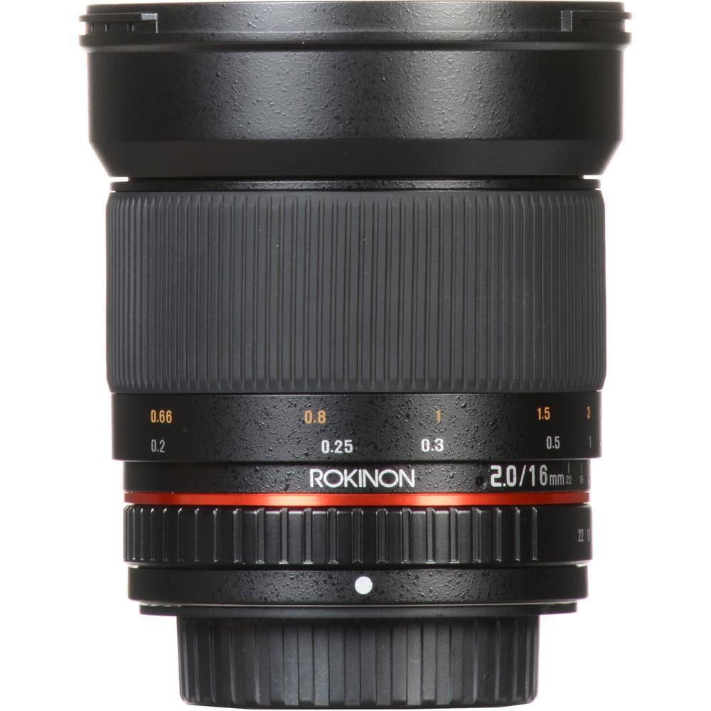 Rokinon 16mm f 2.0 ED AS UMC CS Lens for Sony Alpha APS-C Mount