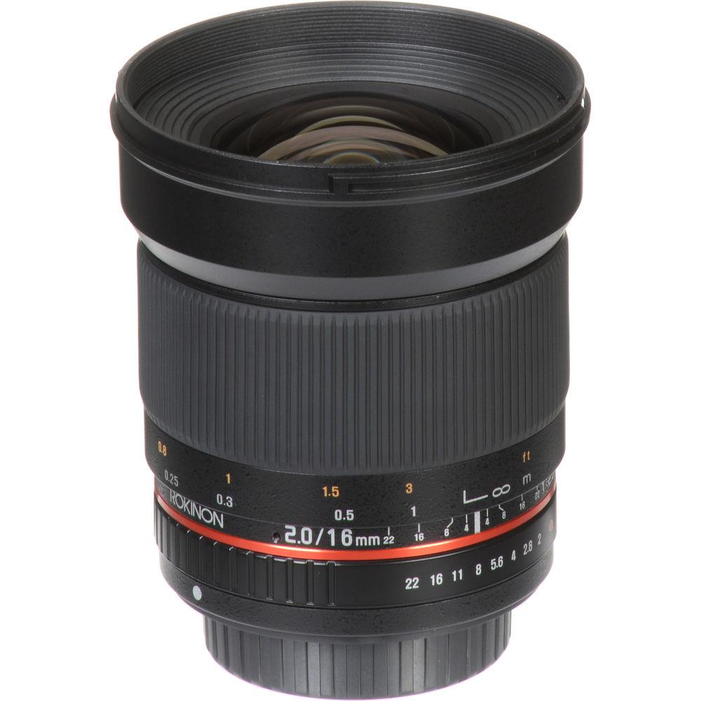 Rokinon 16mm f 2.0 ED AS UMC CS Lens for Sony Alpha APS-C Mount