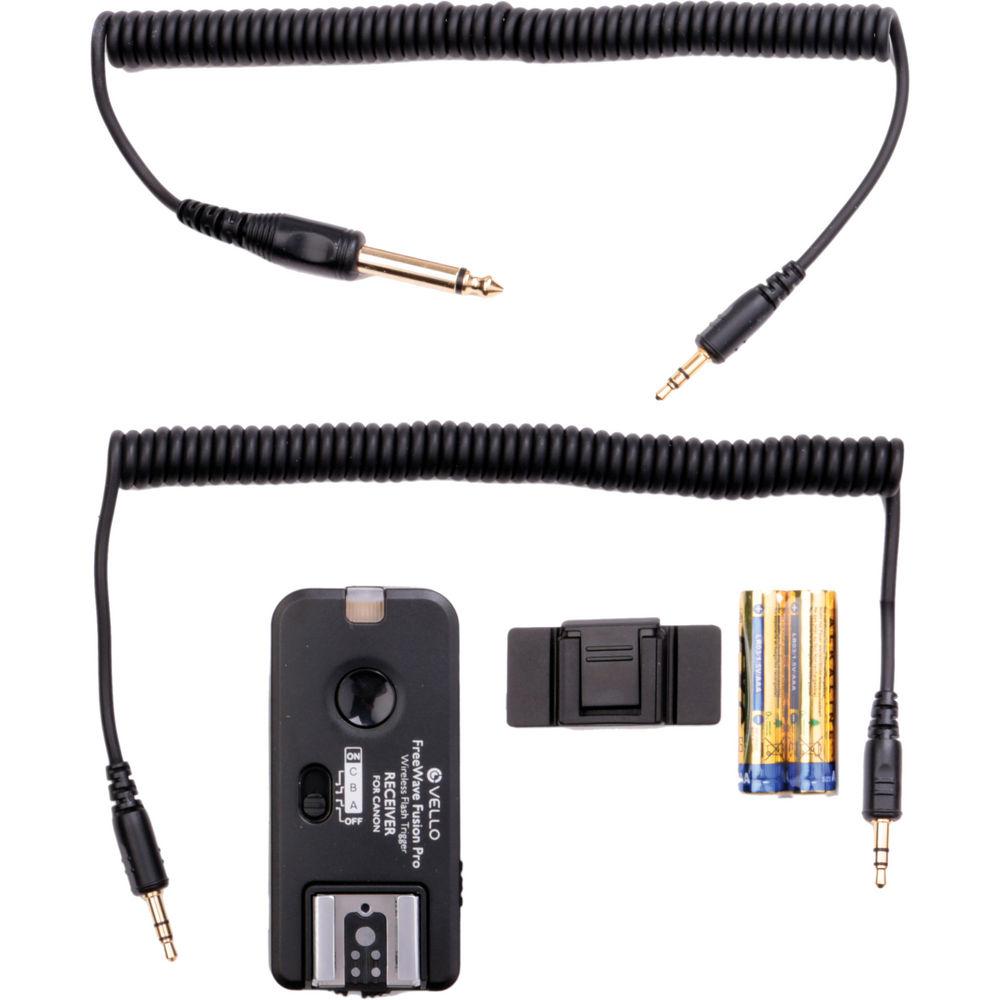 Vello FreeWave Fusion Pro Wireless Flash Receiver Remote Control for Canon DSLRs