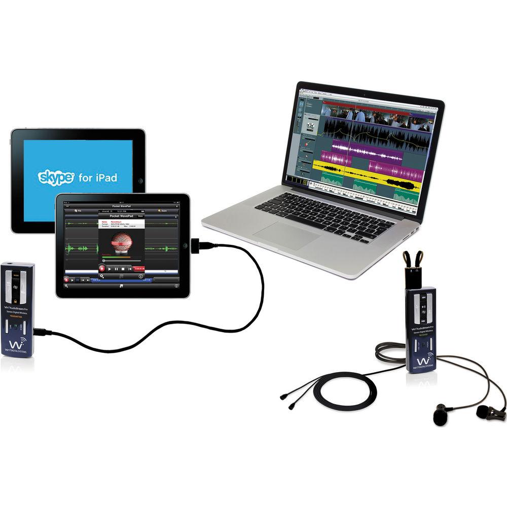 Wi Digital AudioStream Pro SL Portable Digital Wireless Audio Monitoring System