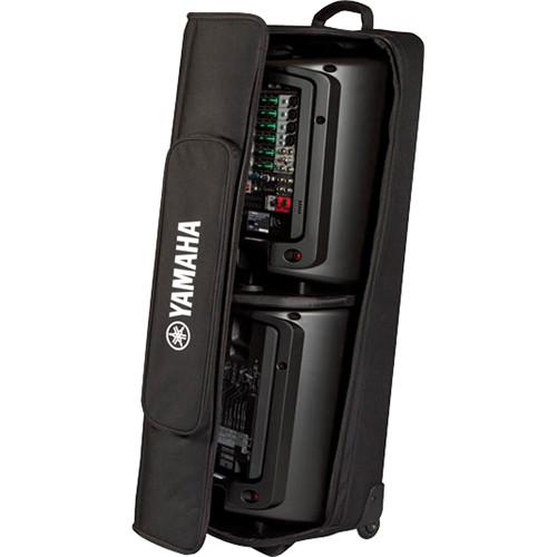 Yamaha Soft Rolling Carry Case for STAGEPAS 400i Portable PA System or 2 MSR100 Powered Speakers
