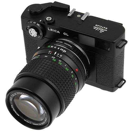 FotodioX Minolta MD MC Pro Lens Adapter with Built-In Iris Control for Leica M-Mount Cameras