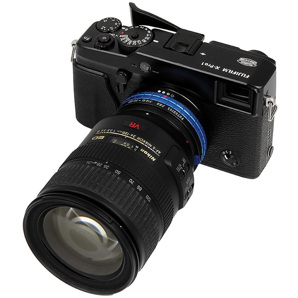 FotodioX Nikon G Pro Lens Adapter with Built-In Iris Control for Fujifilm X-Mount Cameras