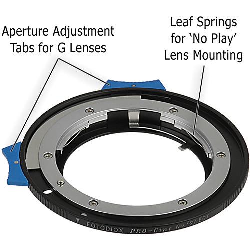 FotodioX Pro Lens Mount Adapter for Nikon F G-Type Lens to Canon EF-Mount Camera